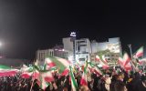چهل‌ودومین‌قرار شبانه‌مردم رفسنجان در میدان شهید سلیمانی به روایت تصویر